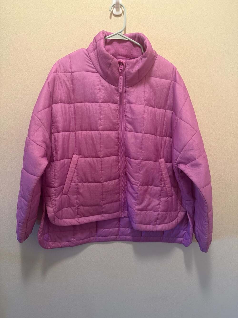 Fabletics Daydreamer Quilted Jacket Pink Size L